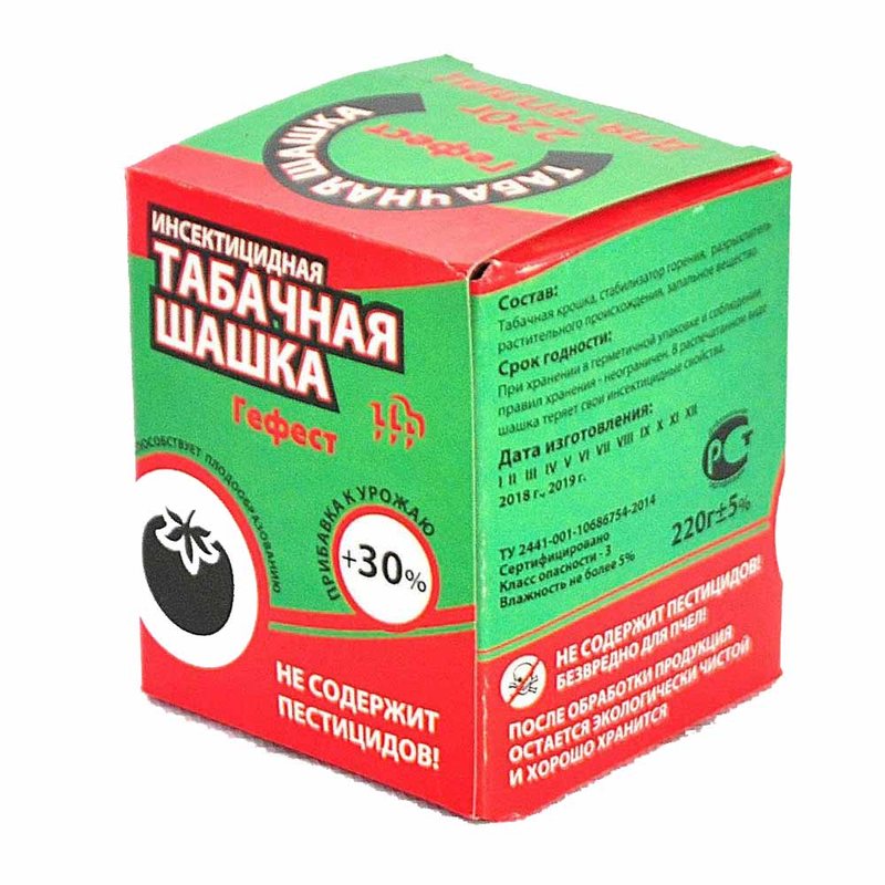 Шашка ГЕФЕСТтабачная Хранение